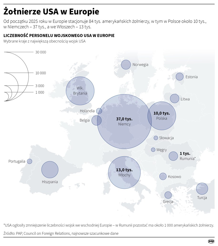 Amerykańscy żołnierze w Europie /Mateusz Krymski /PAP