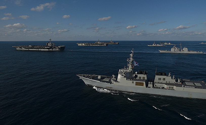 Amerykańska flota w Azji; zdj. ilustracyjne / South Korean Defense Ministry /Getty Images