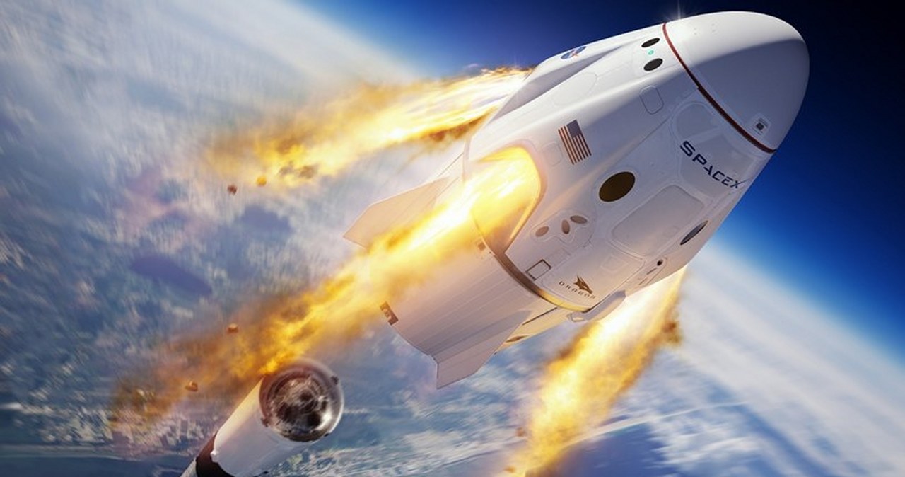 Amerykańska kapsuła Crew Dragon od SpaceX /SpaceX /materiały prasowe