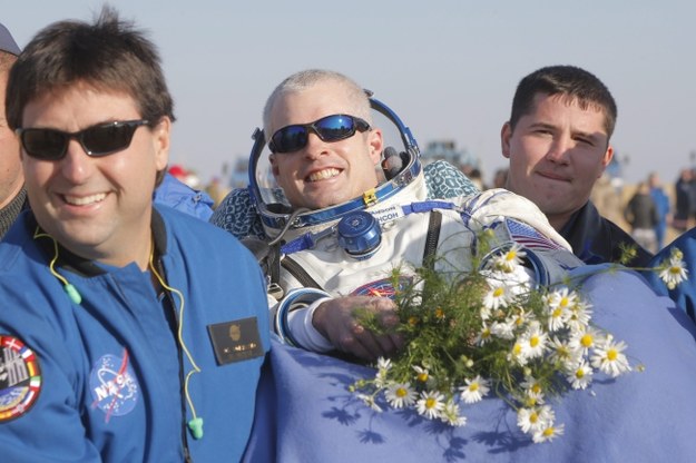 Amerykański astronauta Steve Swanson /MAXIM SHIPENKOV    /PAP/EPA
