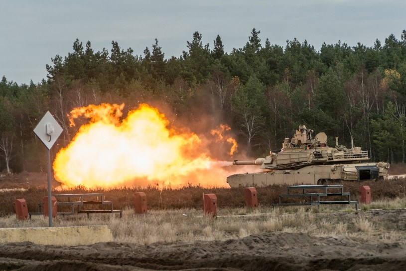 Amerykański czołg M1 Abrams na strzelnicy /INTERIA.PL/materiały prasowe