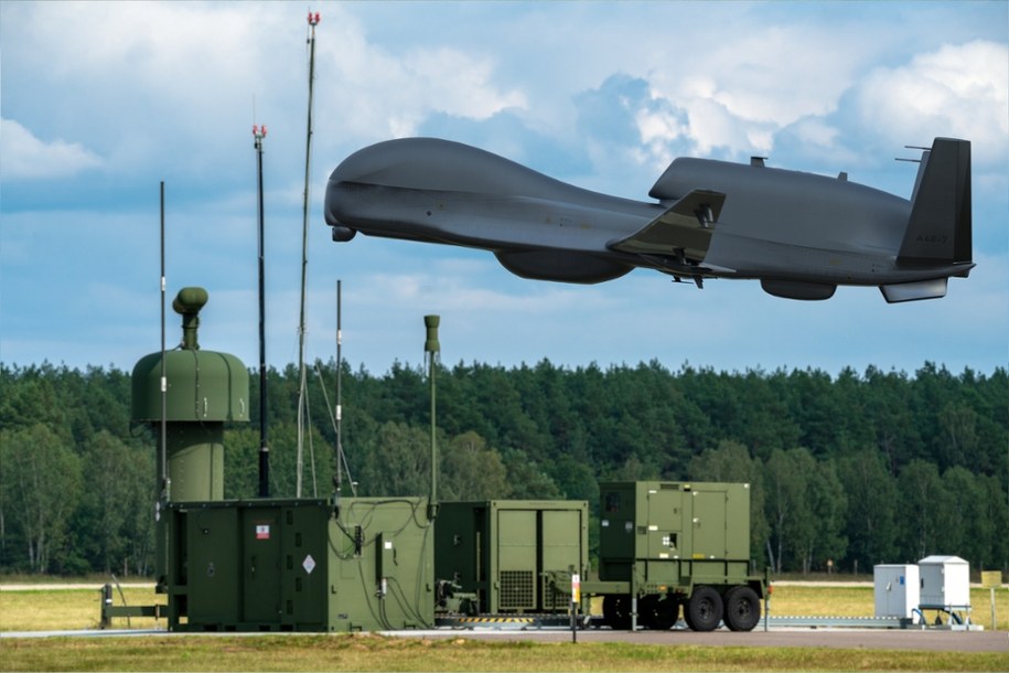 Wojskowy dron nad przesmykiem suwalskim. To była jedna z najdłuższych misji NATO