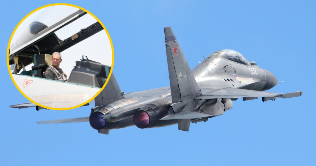 Amerykański generał Sił Powietrznych latał rosyjskim myśliwcem Su-30. Jakie jest drugie dno tych ćwiczeń wojskowych? /Twitter: Bulgarianmilitary /123RF/PICSEL
