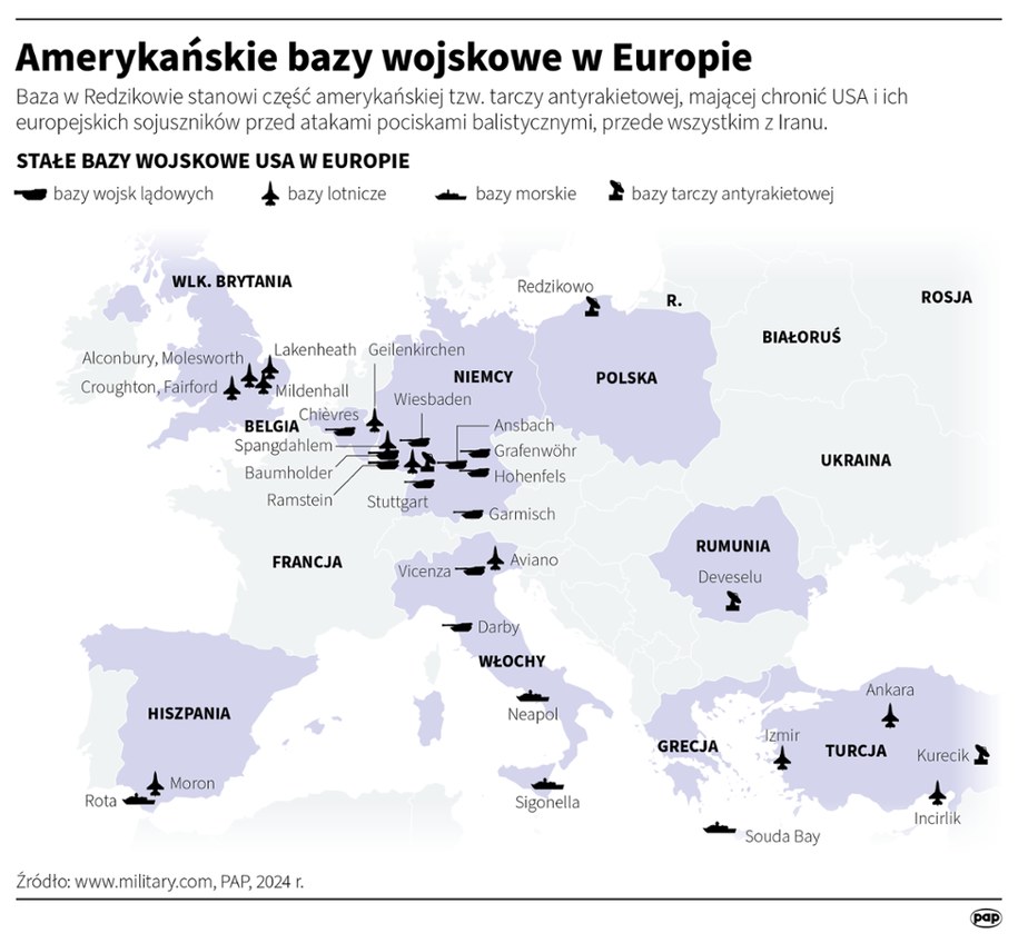 Amerykańskie bazy wojskowe w Europie /Maciej Zieliński, Adam Ziemienowicz /PAP