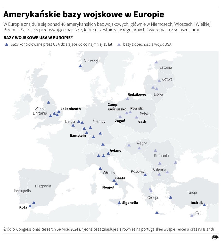 Amerykańskie bazy wojskowe w Europie /Michał Czernek /PAP