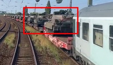 Amerykańskie czołgi Abrams jadą na Ukrainę. Jest nagranie