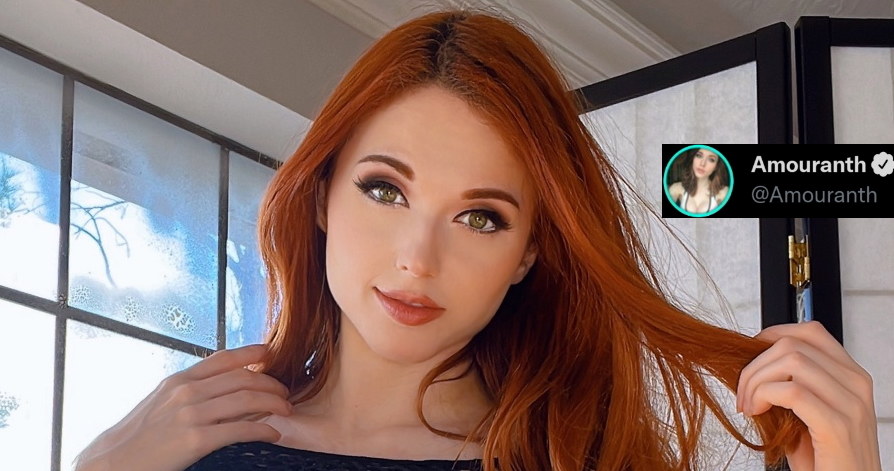 Amouranth - fragment zdjęcia zamieszczonego w serwisie Twitter.com na profilu @amouranth /materiały prasowe