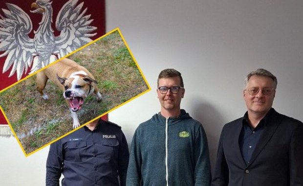 Amstaff zaatakował kobietę i jej psa. Szybka reakcja mieszkańca uratowała jej życie