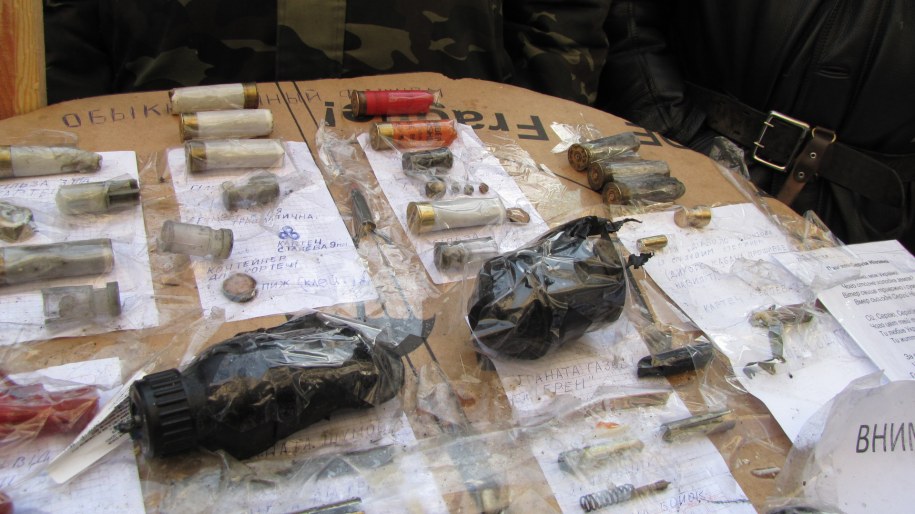 Amunicja, której używa milicja w Kijowie /Przemysław Marzec /RMF FM