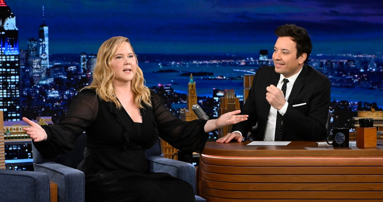 Amy Schumer podczas ostatniego występu u Jimmy'ego Fallona /Todd Owyoung/NBC via Getty Images /Getty Images