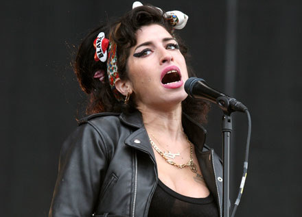 Amy Winehouse na T in the Park /arch. AFP