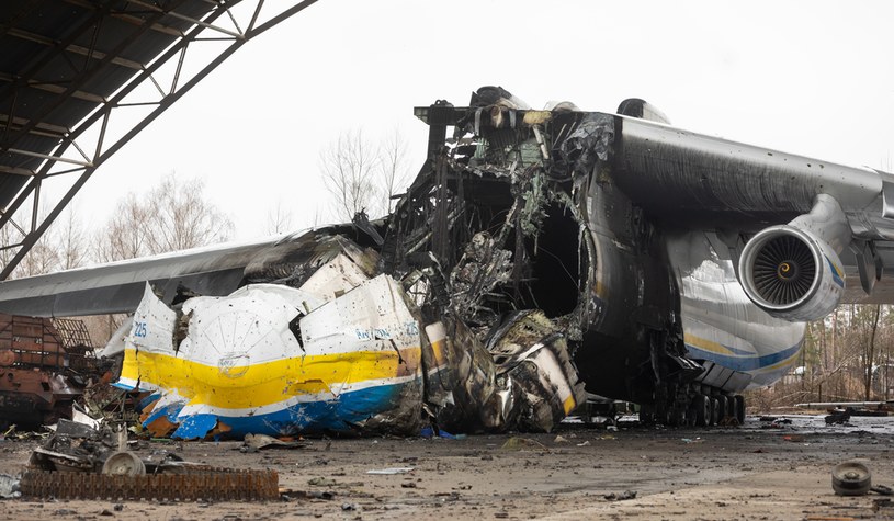An-225 Mrija został zniszczony 27 lutego 2022 roku /Mykhaylo Palinchak / Zuma Press / Forum /Agencja FORUM