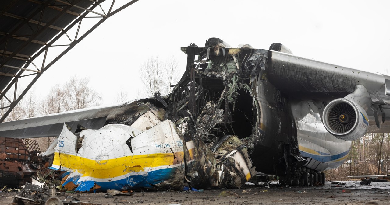 An-225 Mrija został zniszczony 27 lutego 2022 roku /Mykhaylo Palinchak / Zuma Press / Forum /Agencja FORUM