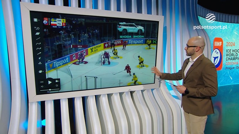 Analiza meczu Polska - Szwecja w MŚ Elity w hokeju na lodzie. WIDEO