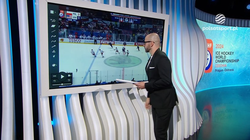 Analiza meczu Polska - USA w MŚ Elity w hokeju na lodzie. WIDEO