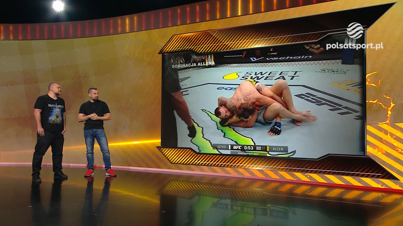 Analiza walki Krzysztofa Jotki z Brendanem Allenem podczas gali UFC Fight Night 211. WIDEO (Polsat Sport)
