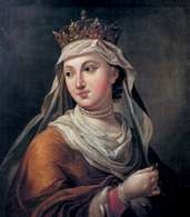 Andegaweni: królowa Polski Jadwiga, obraz M. Bacciarellego /Encyklopedia Internautica