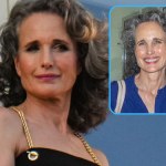 Andie MacDowell stawia na 100% natury! 64 lata, siwe włosy i zero makijażu. Wzór?