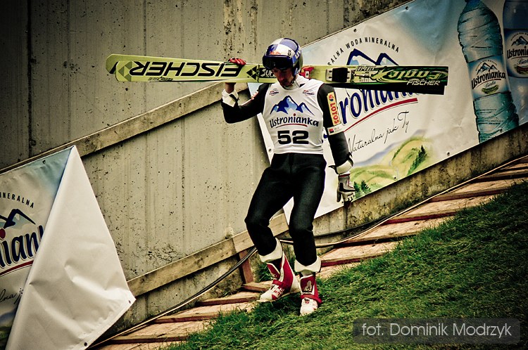 &nbsp; Adam Małysz podczas jednego z konkursów letniej Grand Prix /fot. Dominik Modrzyk /Gorąca Linia RMF FM