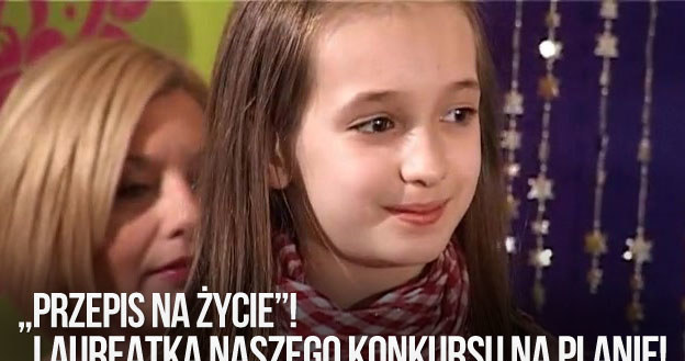 &nbsp; Julkę na plan "Przepisu na życie" zabrała mama - laureatka  naszego konkursu /swiatseriali.pl