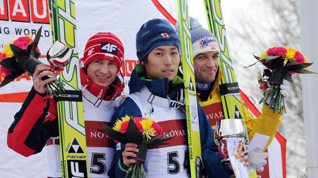 PŚ w skokach: Stoch drugi, zwycięstwo Ito w Sapporo Kamil Stoch na podium w Sapporo /AFP