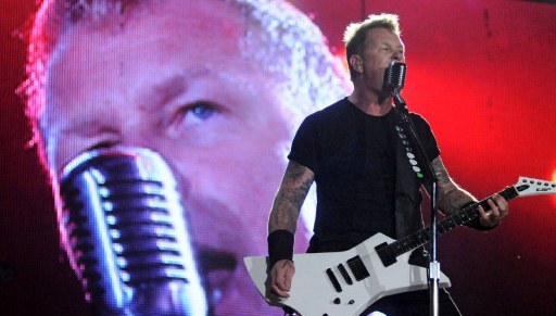 &nbsp; Lider Metalliki James Hetfield /ANDRE DURAO /AFP