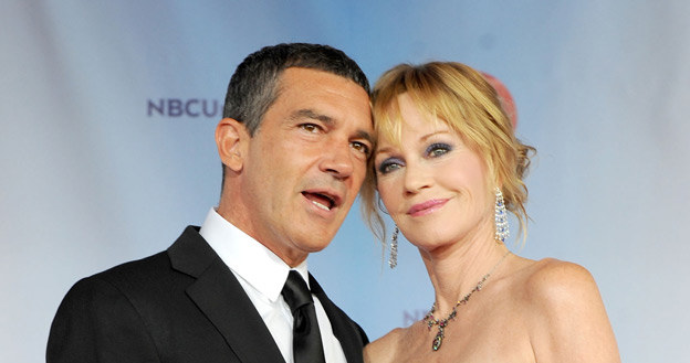 &nbsp; Melanie Griffith i jej mąż, Antonio Banders /AFP