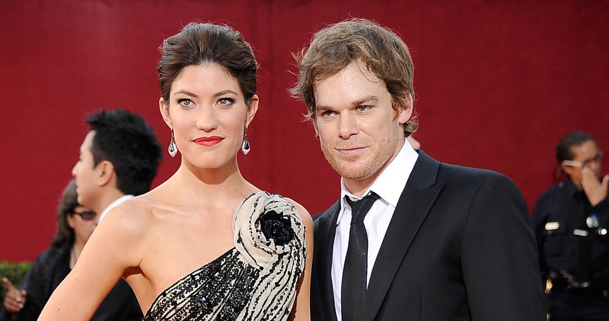 &nbsp; Michael C. Hall wraz z żoną Jennifer Carpenter czyli Dexter wraz z siostrą Debrą. /Frazer Harrison /Getty Images/Flash Press Media