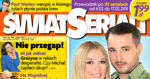&nbsp; Okładka nowego numeru /Świat Seriali