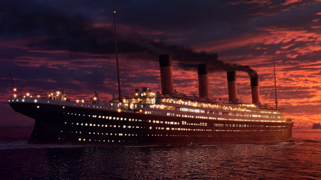 &nbsp; Plakat filmu "Titanic", w reżyserii Jamesa Camerona, z 1998 roku /materiały prasowe