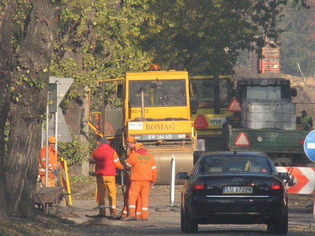 &nbsp; Roboty drogowe w okolicach lubelskiego dworca PKP /Krzysztof Kot /RMF FM