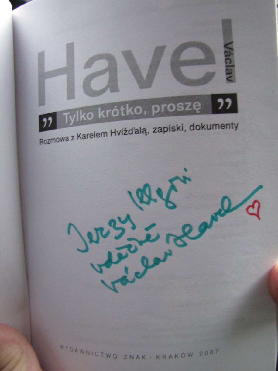 &nbsp; Specjalna dedykacja od Vaclava Havla /Maciej Grzyb /poboczem.pl