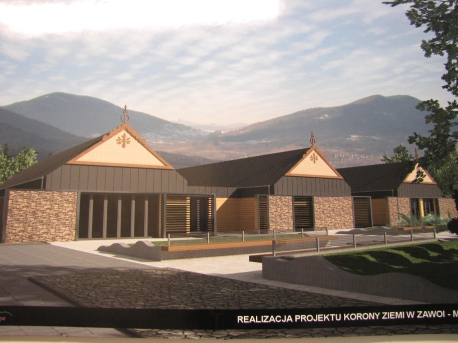 &nbsp; Wizualizacja muzeum Korony Ziemi w Zawoi /poboczem.pl