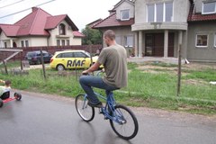 "Dziwny" rower Tomasza Hajduka