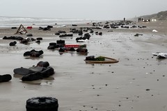 "Morze butów" na duńskich plażach