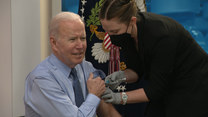"Nie bolało". Prezydent USA Joe Biden przyjął dawkę przypominającą przeciwko Covid-19