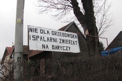 "Nie" dla spalarni zwierząt w podkrakowskiej Baryczy 