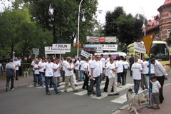 "Stop ekoterrorystom" - protest w Krynicy