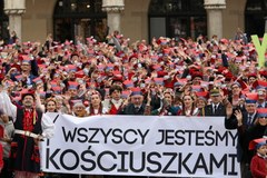 "Wszyscy jesteśmy Kościuszkami". Wyjątkowy happening w Krakowie