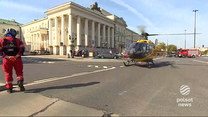 "Wydarzenia": Helikopter LPR lądował na placu Bankowym w centrum Warszawy