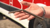 "Wydarzenia": Metalowy pręt przebił szybę karetki