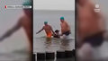 "Wydarzenia": Pijany mężczyzna wpadł do lodowatej wody. Uratowała go grupa morsów