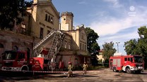 "Wydarzenia": Pożar zabytkowego dworca kolejowego w Głubczycach pod Opolem