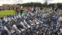 "Wydarzenia": Uczniowie ze Szprotawy dostali nowe rowery od władz gminy