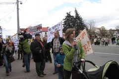 "Żółta manifestacja" w Bełchatowie