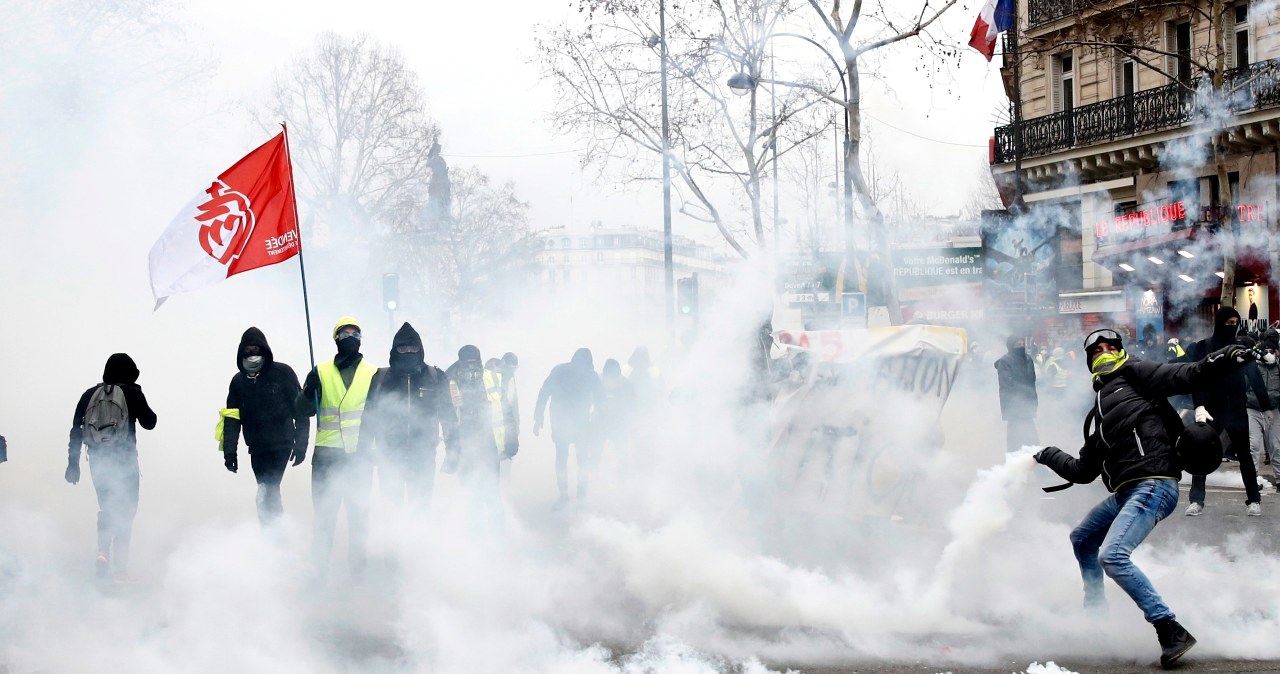 "Żółte kamizelki" starły się z policją