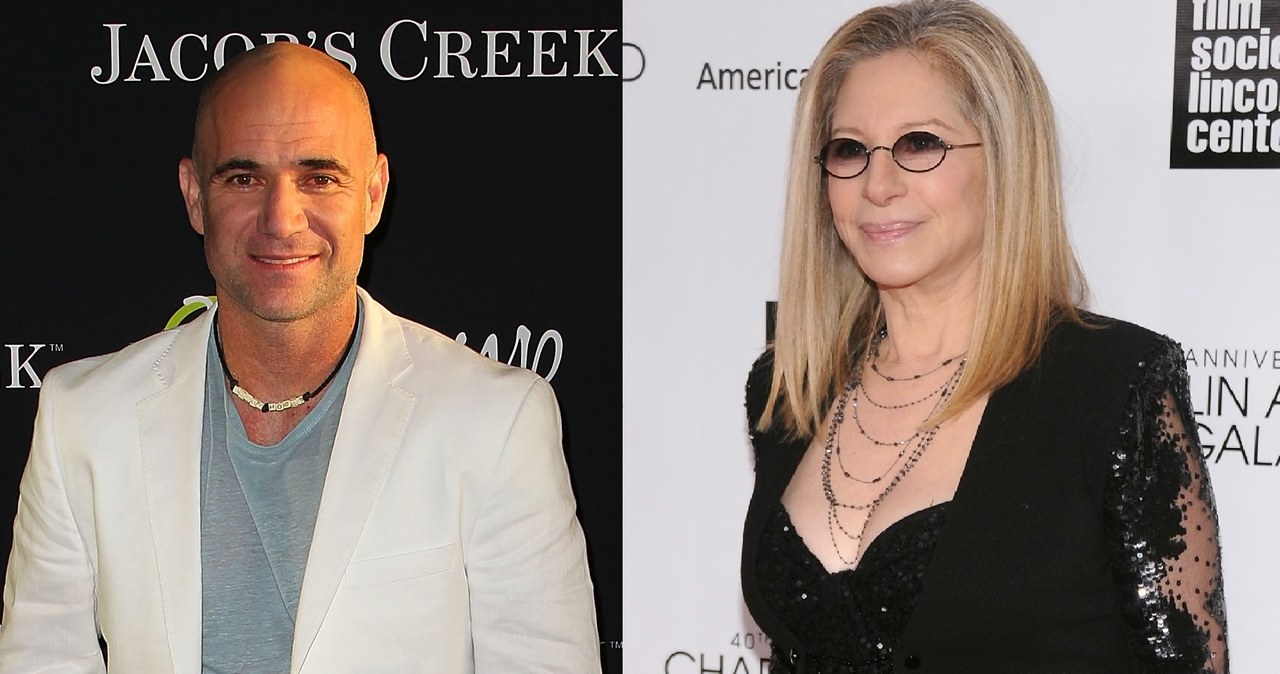 Andre Agassi i Barbra Streisand /- /Getty Images