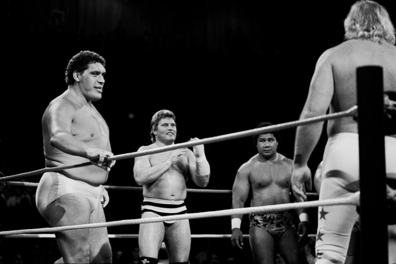 Andre the Giant.  Wrestlemania 2, 1986. /Paul Natkin/Getty Images /Getty Images