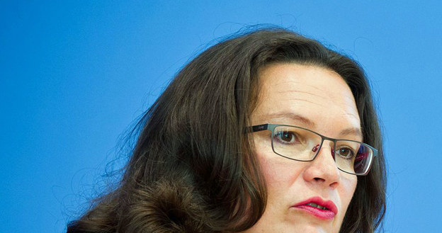 Andrea Nahles, minister pracy Niemiec /AFP