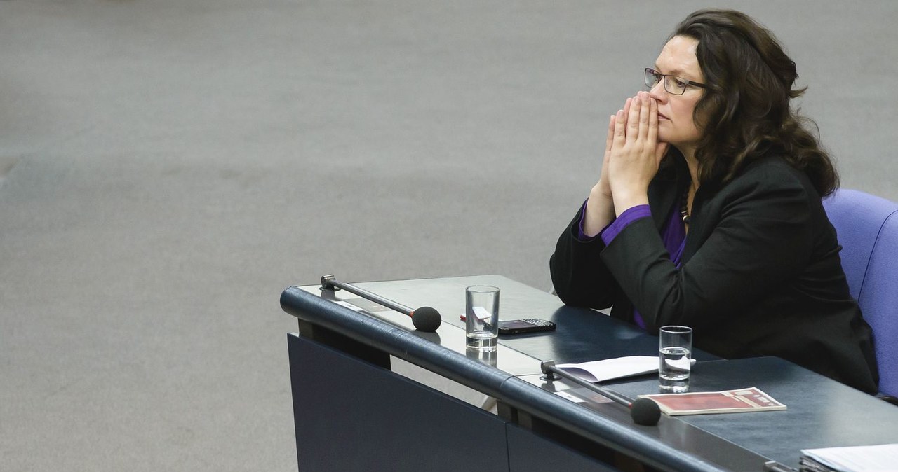Andrea Nahles, minister pracy Niemiec /AFP